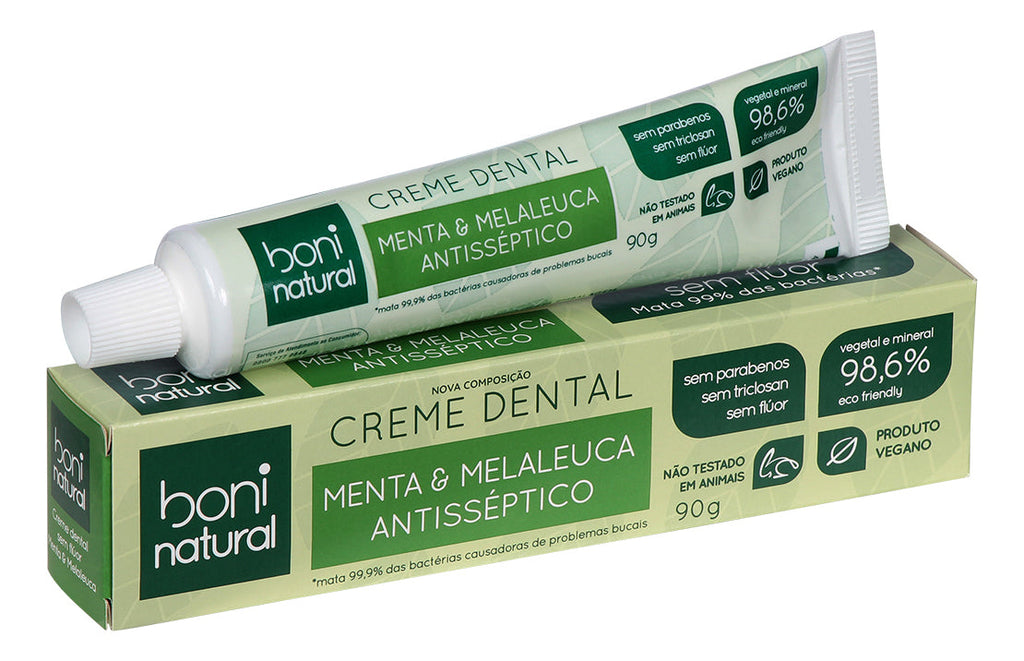 Boni Natural Mint and Melaleuca Toothpaste 90g - BuyBrazil