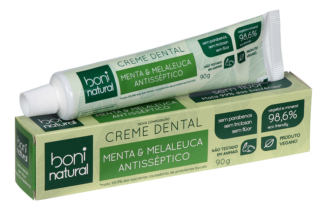 Boni Natural Mint and Melaleuca Toothpaste 90g - BuyBrazil