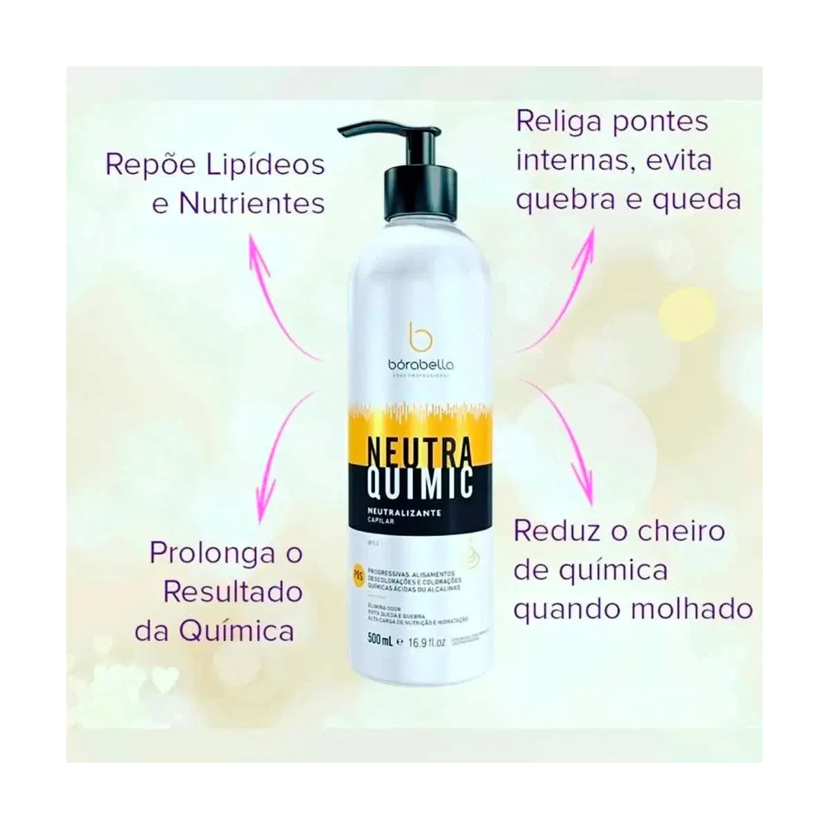 Borabella Neutra Quimic Neutralizing PH Hair Cream 500ml/ 16.9 fl.oz.