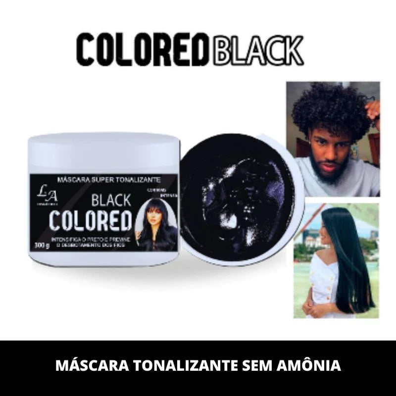 Tonalizante Preto Intenso - S/ Amônia - Resultado 100% Natural La cosméticos 300g