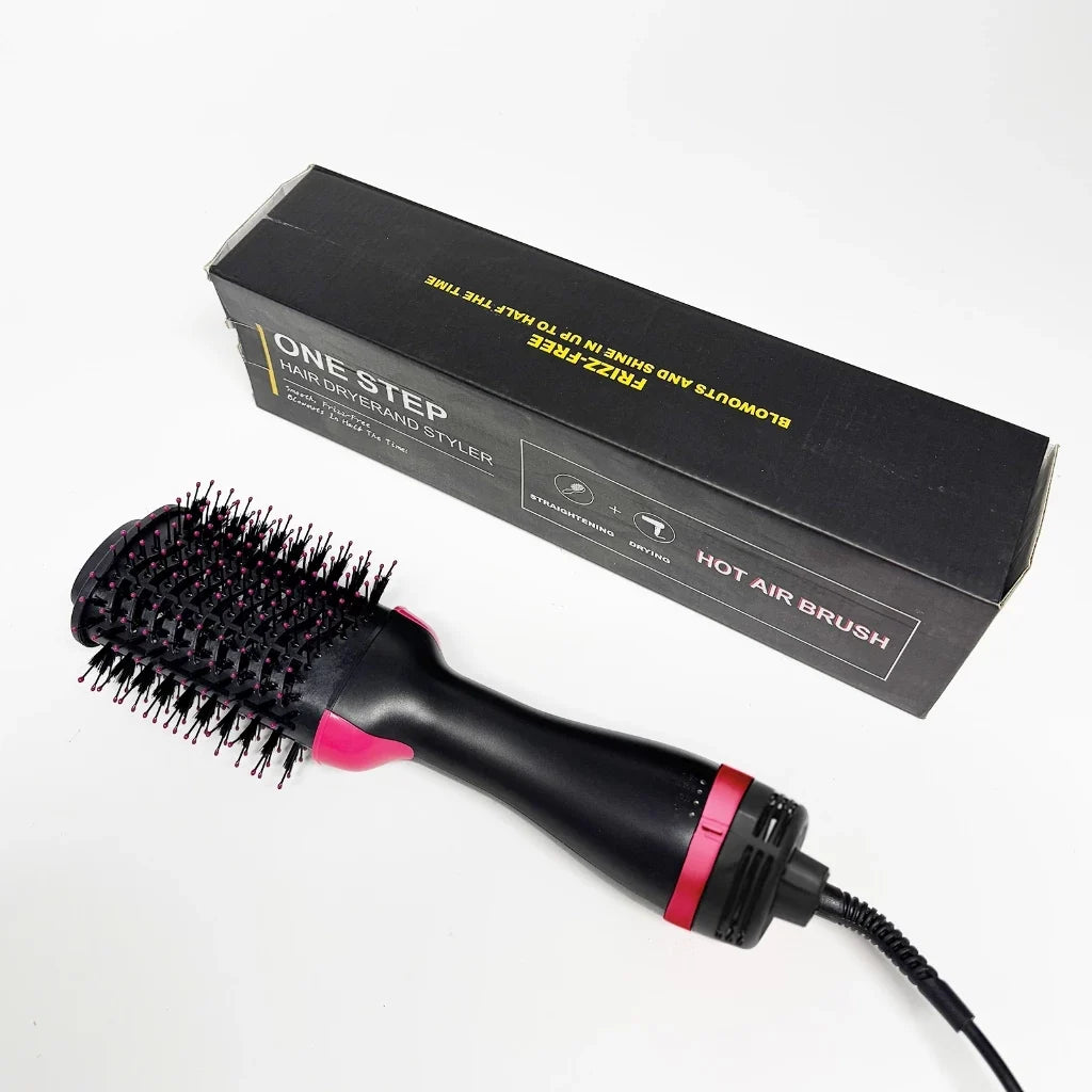 Escova Secadora Alisador Elétrica Quente Cabelo Com 3 Em1 Hair Styler Marisa APENAS 110