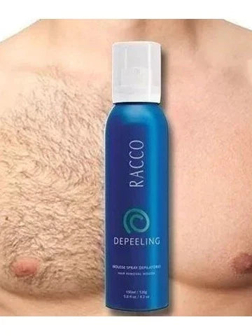 Mousse Spray Depilatório Depeeling Racco 150ml creme para depilar e depilação