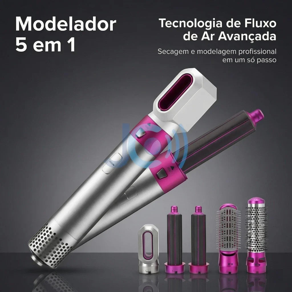 Airwrap Styler 5 em 1 secador de cabelo escova de ar quente modelador alisador de cabelo escova 110v ou 220v