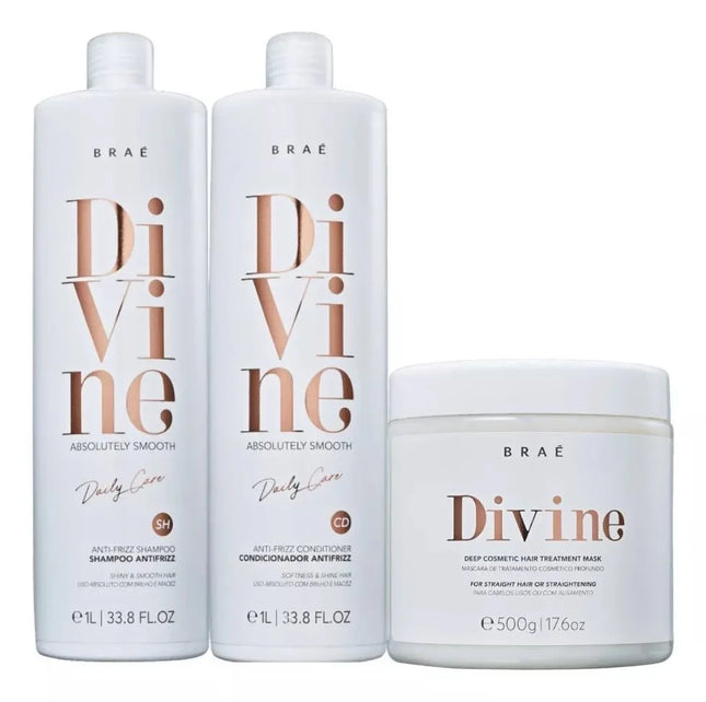 Brae Divine Kit Shampoo, Conditioner, Mask And Keratin Serum - BuyBrazil