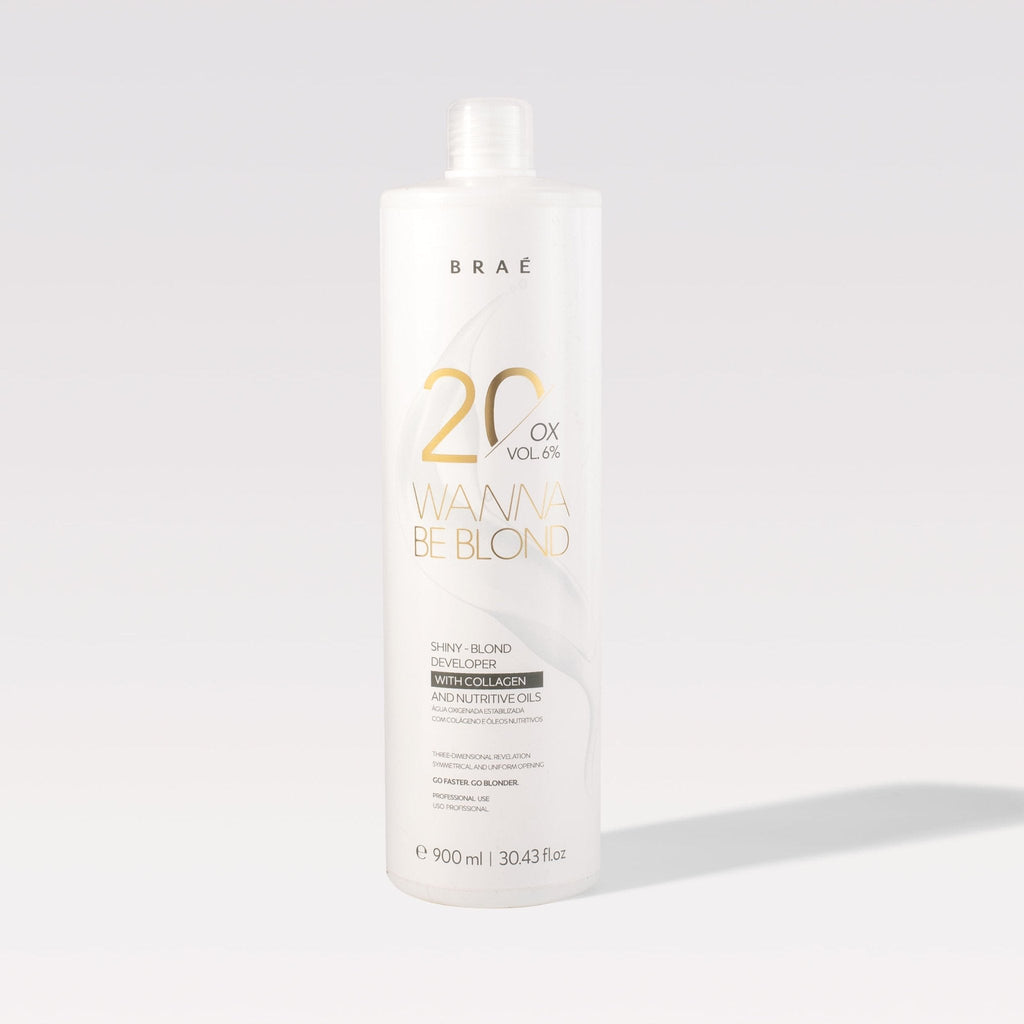 Brae Wanna Be Blond Bleach Powder 500g/17.6 oz and OX Vol 900ml/30.43 fl.oz. - BuyBrazil