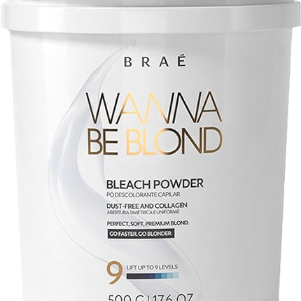 Brae Wanna Be Blond Bleach Powder 500g/17.6 oz and OX Vol 900ml/30.43 fl.oz. - BuyBrazil