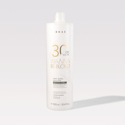 Brae Wanna Be Blond Bleach Powder 500g/17.6 oz and OX Vol 900ml/30.43 fl.oz. - BuyBrazil