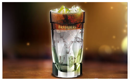 Bottle of Underberg Original Brasilberg Aperitif 920ml, featuring the BRASILBERG brand label and a clear view of the drink.