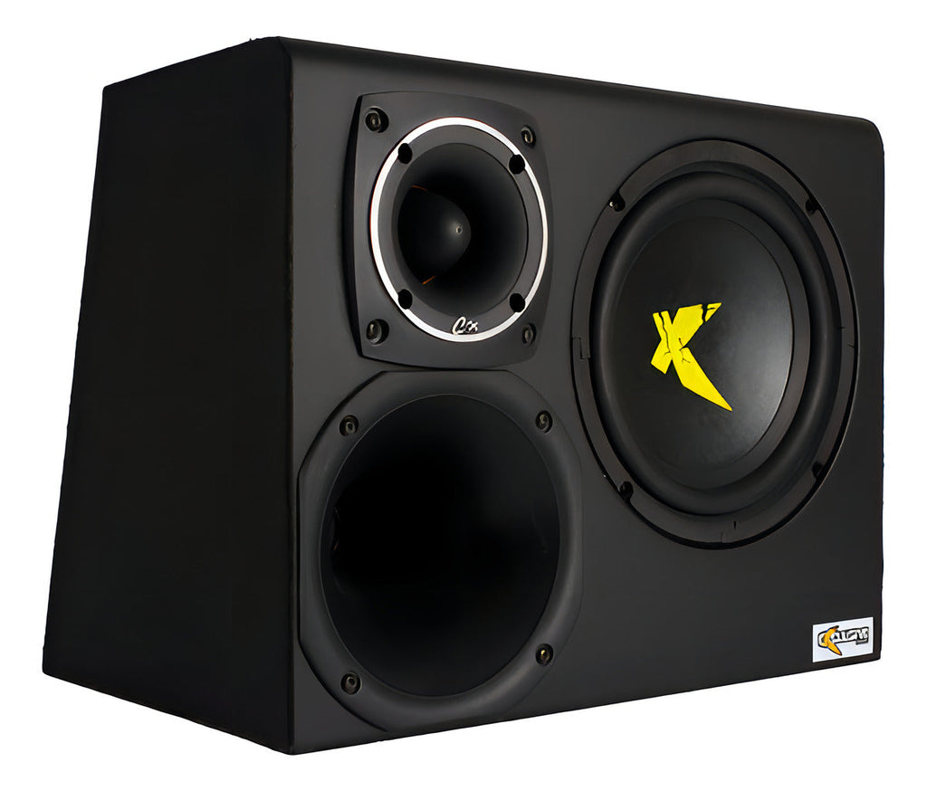 Exclusive Trio 8" Black Amplified Box Xc 300 - BuyBrazil