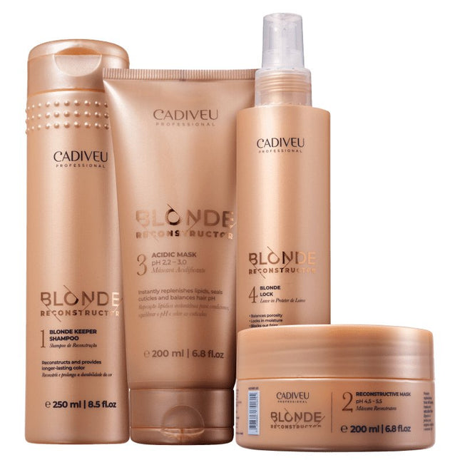 Cadiveu Blonde Reconstructor Kit (4 Products) - BuyBrazil