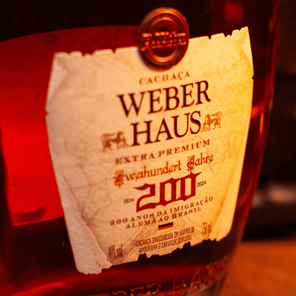 Cachaça Weber Haus 200 anos Imigração 750ml
