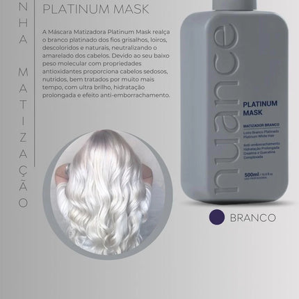 Nuance Professional Platinum Mask Platinum White Hair 500ml/ 16.9 fl.oz.