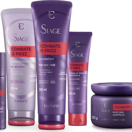 Eudora Kit Siàge Fights Frizz (5 Products) - BuyBrazil