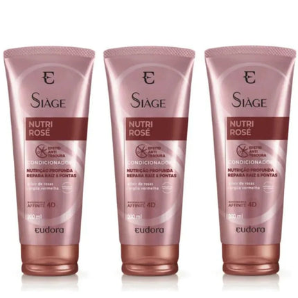 Eudora Siàge Kit Nutri Rosé Conditioner (3 Units) - BuyBrazil