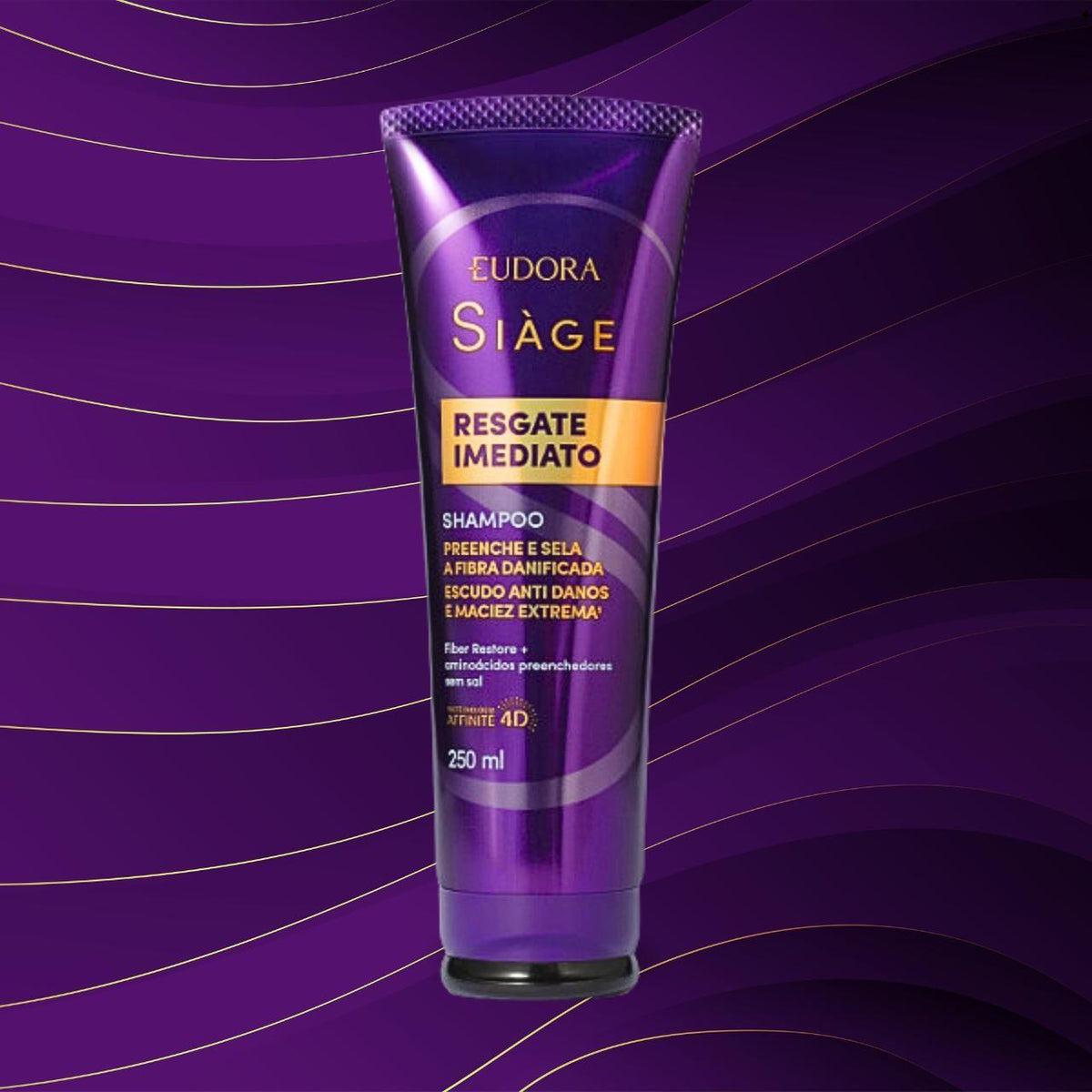 Siàge Resgate Imediato Combo: Shampoo 250ml + Conditioner 200ml + Hair Mask 250g