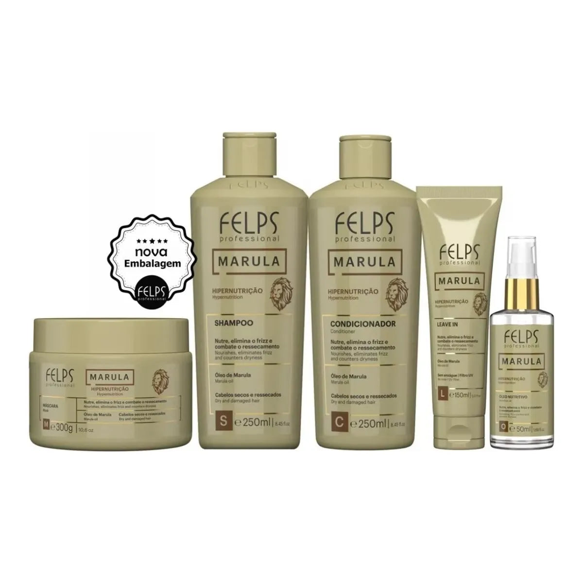 Felps Marula Hypernutrition 5 Products + Gift - BuyBrazil