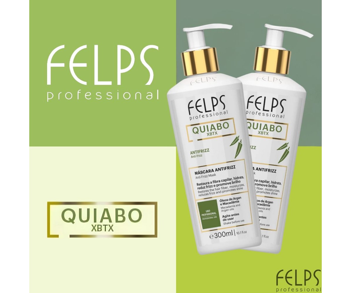 Felps Okra XBTX Anti Frizz Mask Hair Alignment 300ml/10.14 fl.oz. - BuyBrazil