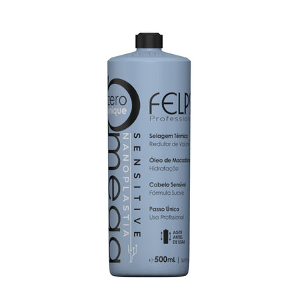Felps Omega Zero Unique Sensitive - Progressive Brush Brazilian Keratin Heir Treatment 500ml/16.9 fl.oz. - BuyBrazil