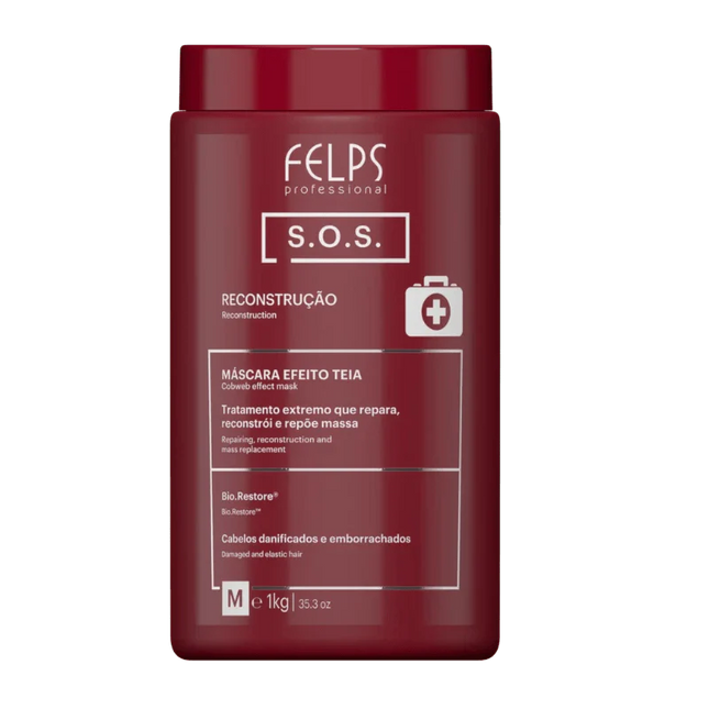 Felps SOS Hair Reconstruction Mask 1kg/35.2 Oz - BuyBrazil