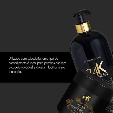 Fit Cosmetics - Progressive 24k - Tanino Protein + Vegan Kit 24k Home Care… - BuyBrazil