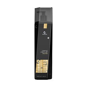 Honma Tokyo Coffee Premium Collagen Kit with hair regenerator gel, featuring a sleek container and applicator for hair and skin care.