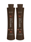HONMA TOKYO Wennoz Brasil Honma Tokyo Chocolate Keratin Hair Care Kit with two 1000ml bottles, ideal for smoothing and nourishing hair.