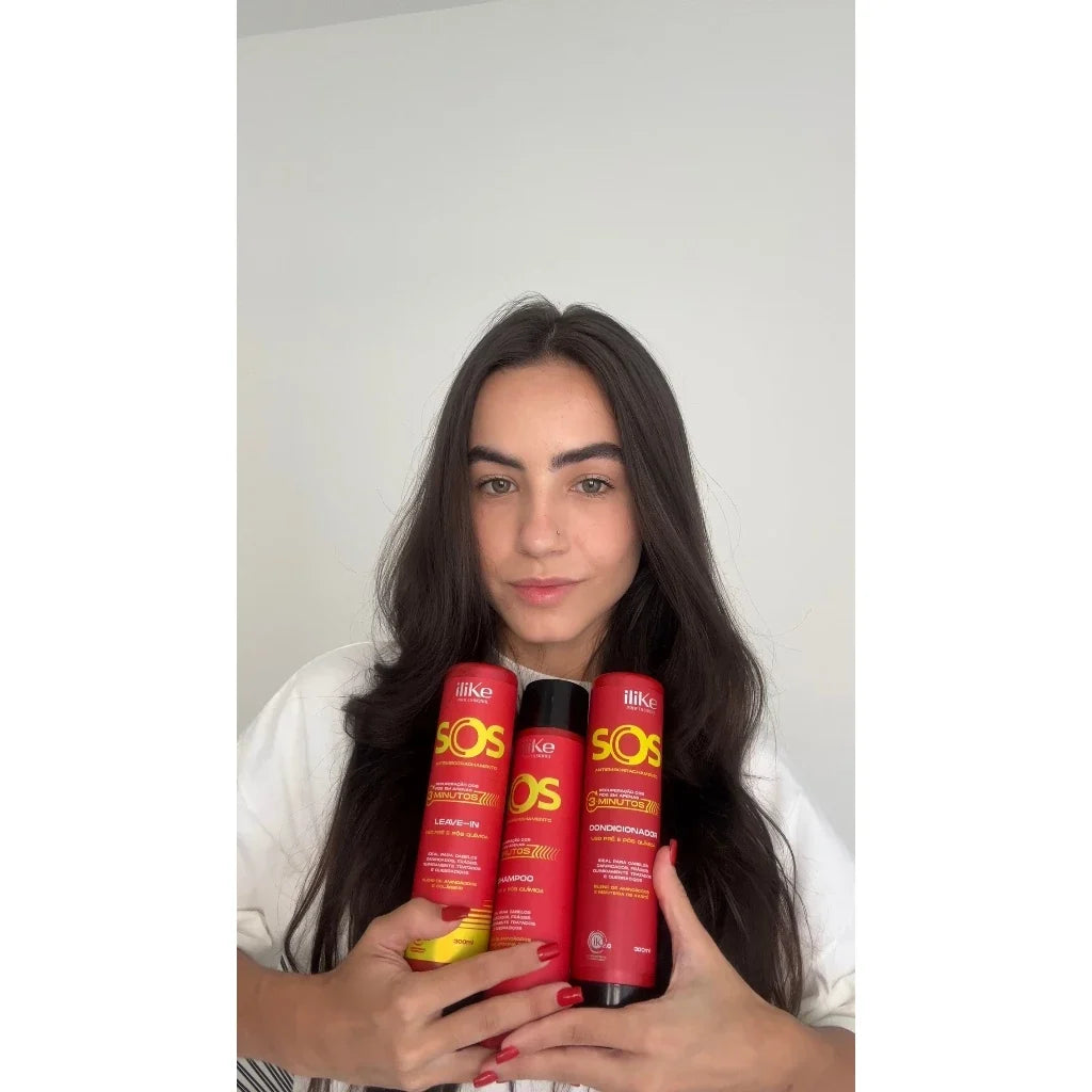 ILIKE SOS ANTIEMBORRACHAMENTO KIT RECONSTRUTOR COMPLETO - 5 PRODUTOS