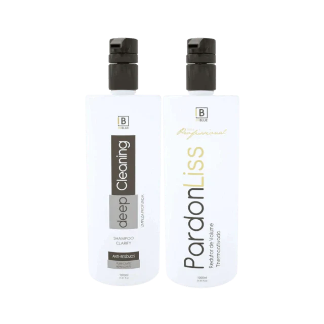 Inblue Professional - Deep Clean Shampoo Kit Inblue And Progressive Pardon Liss 2x1L / 2x33.8 FL.OZ - BuyBrazil
