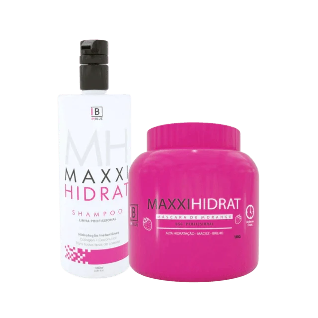 Inblue Professional - Professional Kit Maxxi Hidrat Inblue Original Shampoo And Mask - BuyBrazil