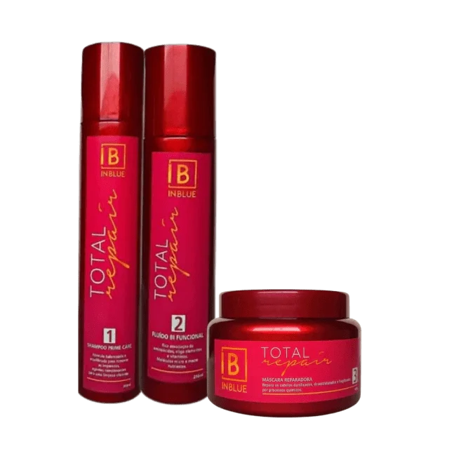 Inblue Professional - Total Repair Kit InBlue Shampoo Mask And Repair Fluid - BuyBrazil