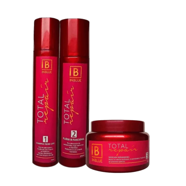 Inblue Professional - Total Repair Kit InBlue Shampoo Mask And Repair Fluid - BuyBrazil