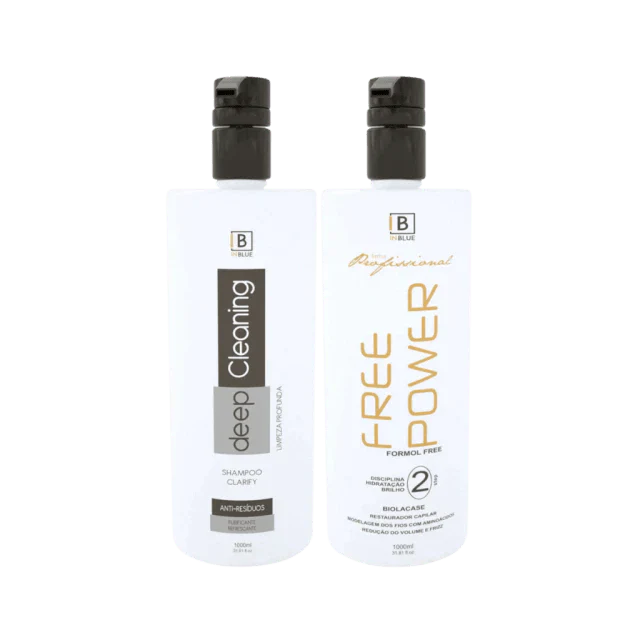 Inblue Professional -Kit Shampoo Deep Clean Inblue E Restaurador Free Power 2x1L / 2x33.8 FL.OZ - BuyBrazil
