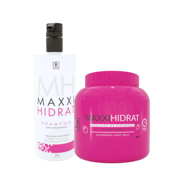 Inblue Professional - Professional Kit Maxxi Hidrat Inblue Original Shampoo And Mask - BuyBrazil