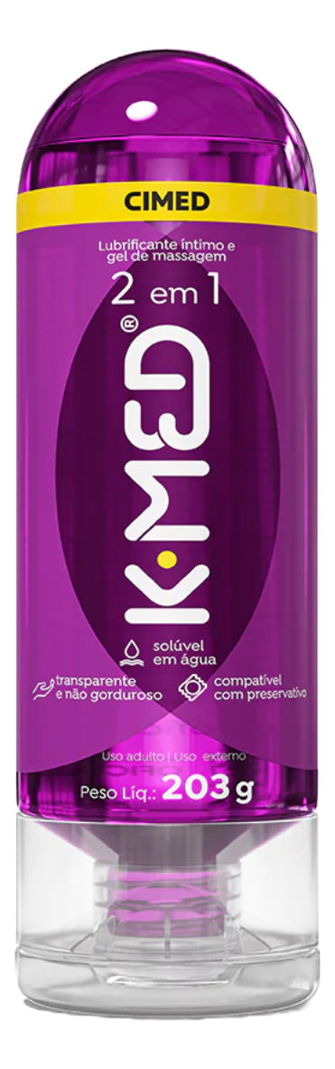 K-Med 2-in-1 Intimate Lubricant Gel - 203g Bottle - BuyBrazil