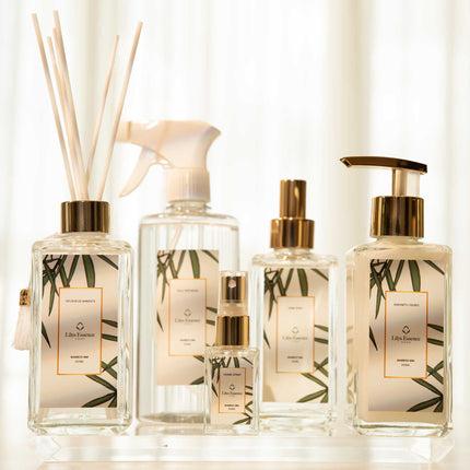 Lilys Essence Premium Bamboo Kit | Diffuser | Home Spray | Soap | Scented Water | Mini Home Spray