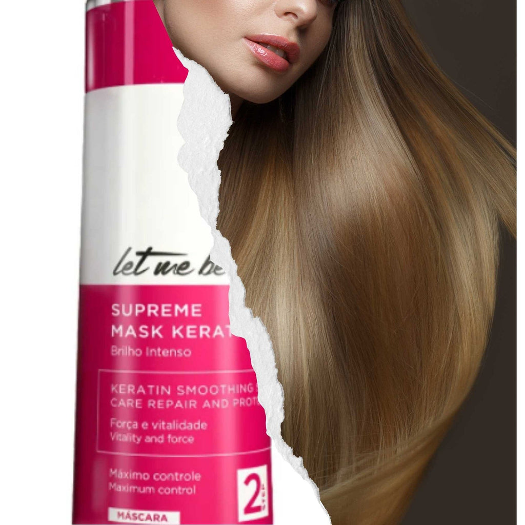 Let Me Be Shampoo Supreme Mask Keratin - Hair Restore 1000ml/33.8fl.oz. - BuyBrazil