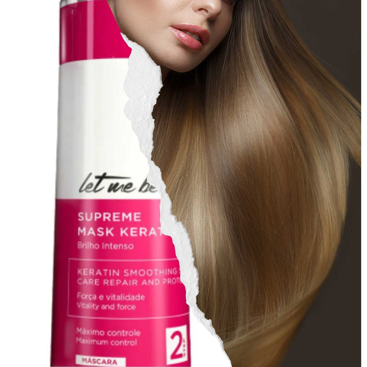 Let Me Be Shampoo Supreme Mask Keratin - Hair Restore 1000ml/33.8fl.oz. - BuyBrazil