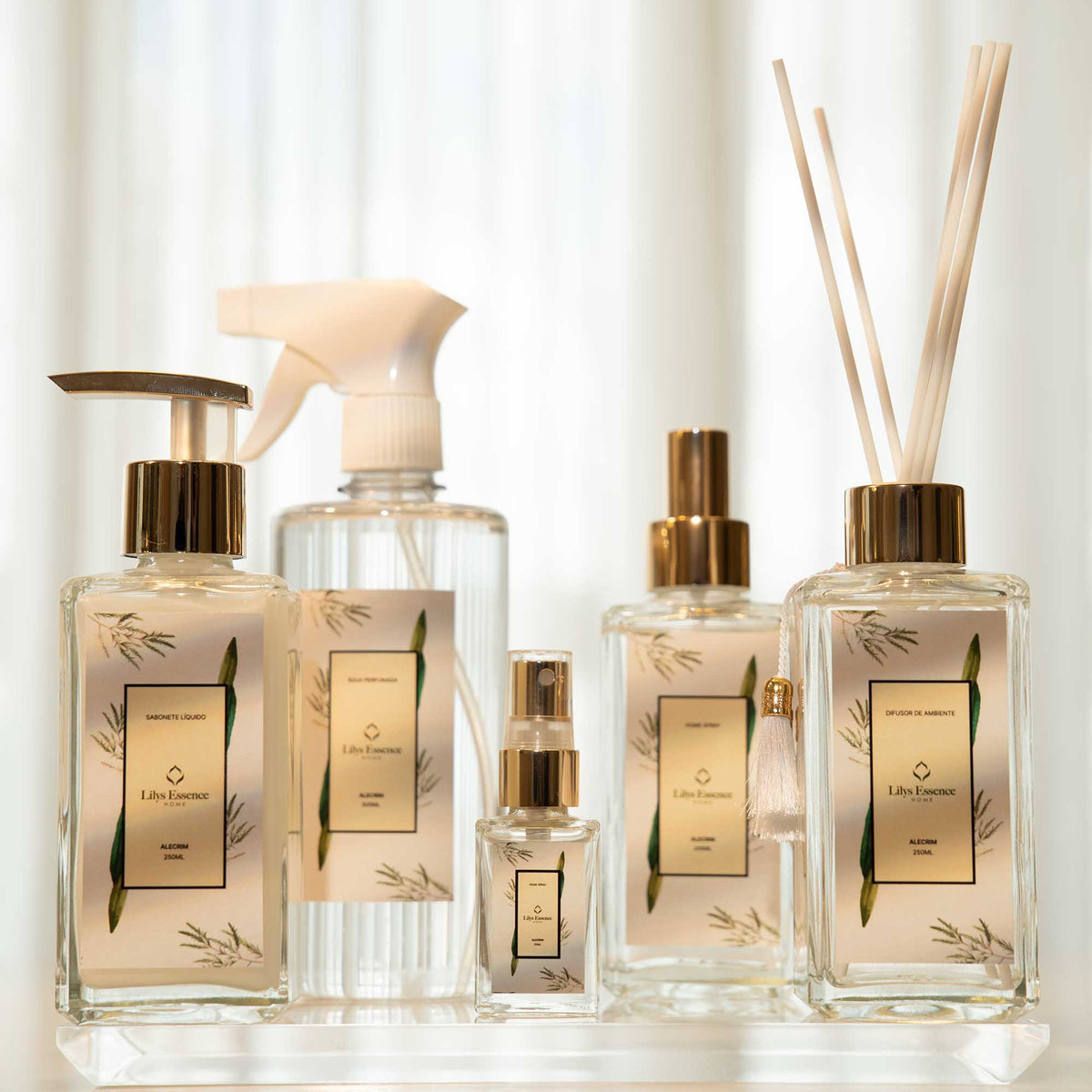 Lilys Essence Premium Kit Rosemary Premium Kit Diffuser | Home Spray | Soap | Scented Water | Mini Home Spray - BuyBrazil