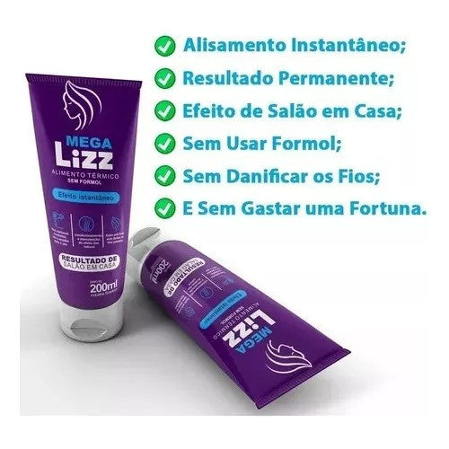 Kit 3 Formaldehyde-Free Progressive Original Megalizz Mega Lizz - BuyBrazil