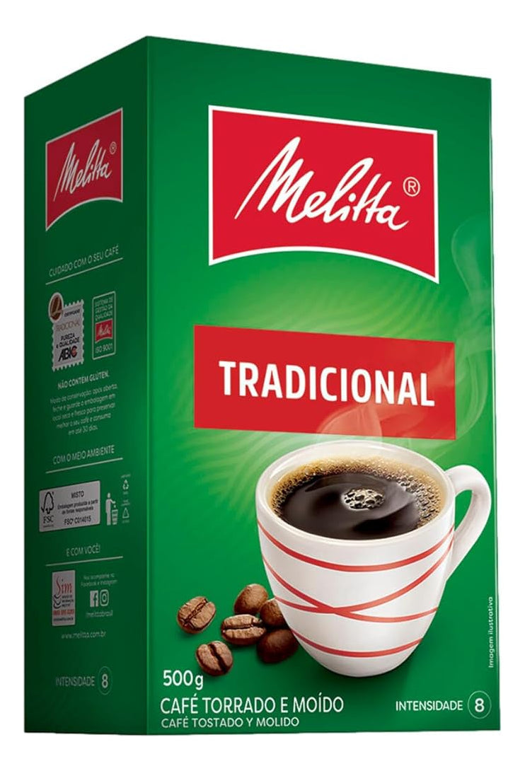 Melitta Traditional Roasted and Ground Coffee Box 500g - BuyBrazil