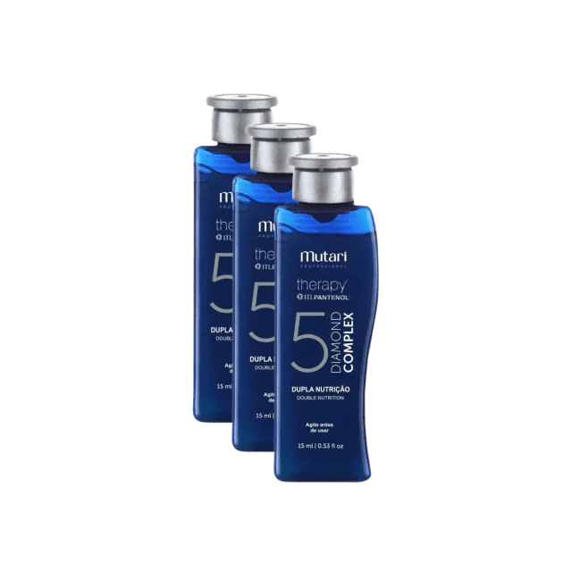 Mutari - Kit Hair Ampoule Mutari Therapy M. Pantenol 5 Diamond Complex 3x15ml - BuyBrazil