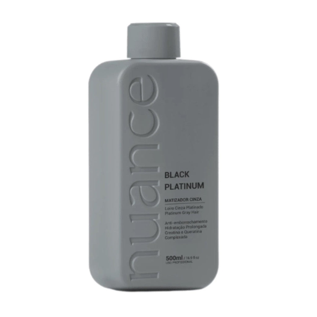 Nuance Professional Black Platinum Hair Gray Toner 500ml/ 16.9 fl.oz. - BuyBrazil