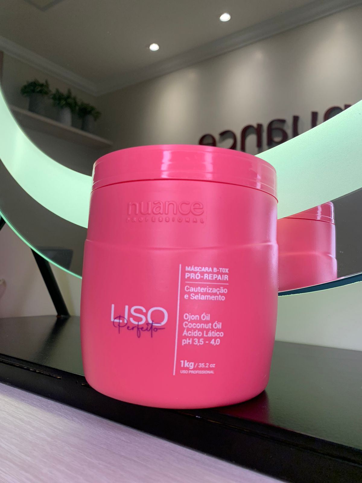 Nuance Professional Liso Perfeito Perfect Mask B-Tox Pro Rapair 1Kg/35.2 oz. - BuyBrazil