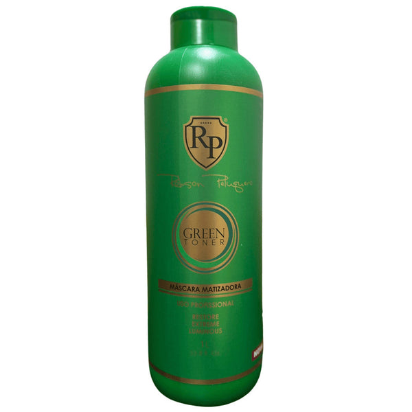 Robson Peluquero Green Toner Tinting Mask Restore Extreme Luminous 1000ml/33.8 fl.oz - BuyBrazil