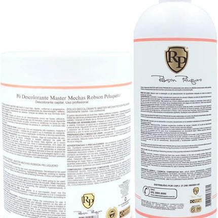 Robson Peluquero - Master Locks 500g/16.9 Fl.Oz + Ox 30 Volumes Revealing Emulsion 900ml - BuyBrazil