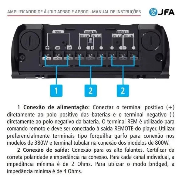 JFA 380X4 4-Channel Amplifier Module with Integrated Crossover - 2024 Launch