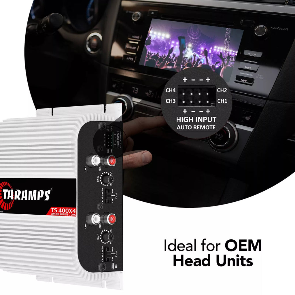 Taramps TS400X4 400 Watts Rms Car Audio Amplifier 4 Channels
