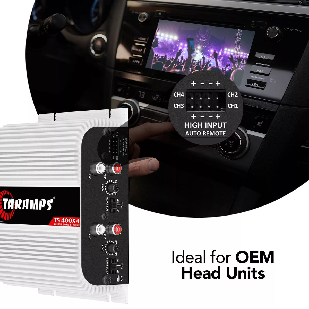 Taramps TS400X4 400 Watts Rms Car Audio Amplifier 4 Channels