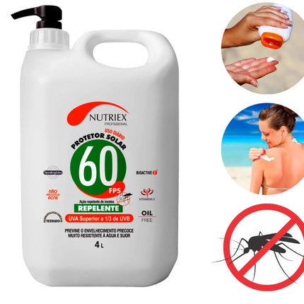 Nutriex Sunscreen with Insect Repellent SPF 60 - 4 Liters