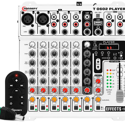 Taramps Audio Mixer T 0602 Player Automotive Sound Desk Six Channels - BuyBrazil